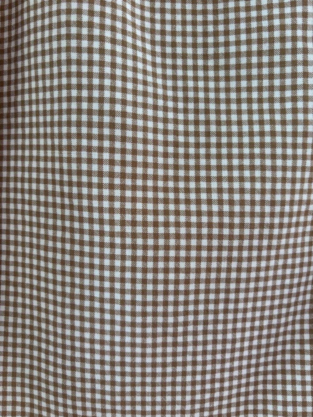 Vintage Pastille Olive Brown Gingham Mini Skirt Size 10 Cottage Core - Picture 6 of 6